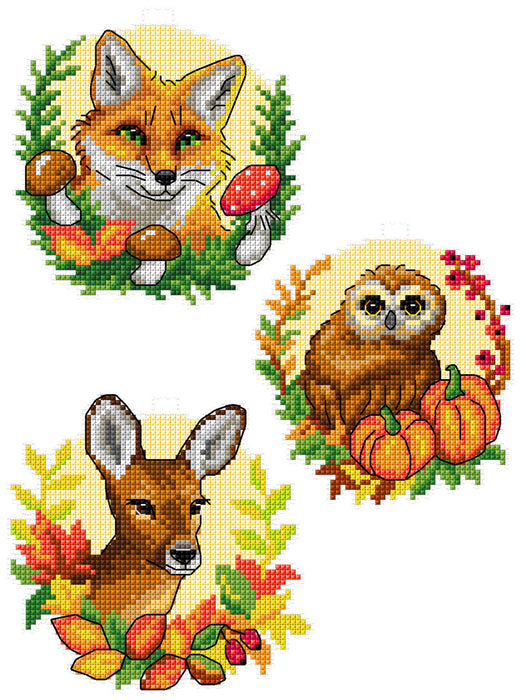 Cross Stitch Kit Forest Animals 142CS