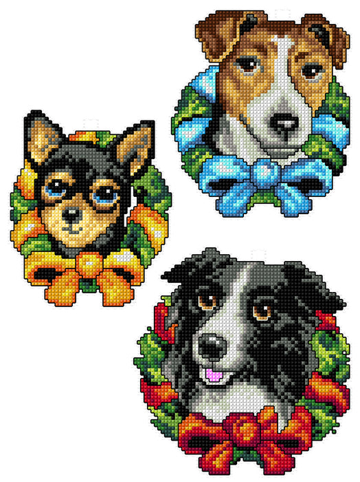 Cross Stitch Kit Christmas animals 158CS