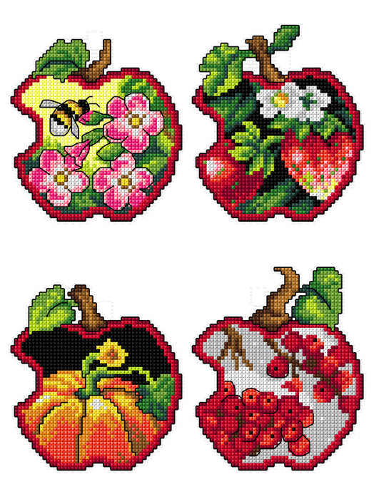 Cross Stitch Kit Apples - four seasons 168CS