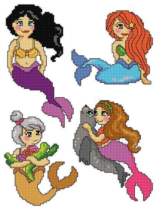 Counted Cross-Stitch Kit Mermaids 171CS