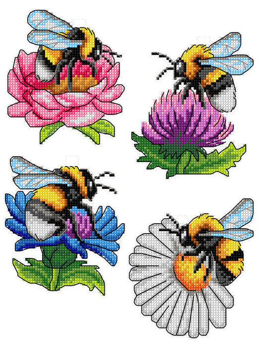 Cross Stitch Kit Bumblebees 177CS