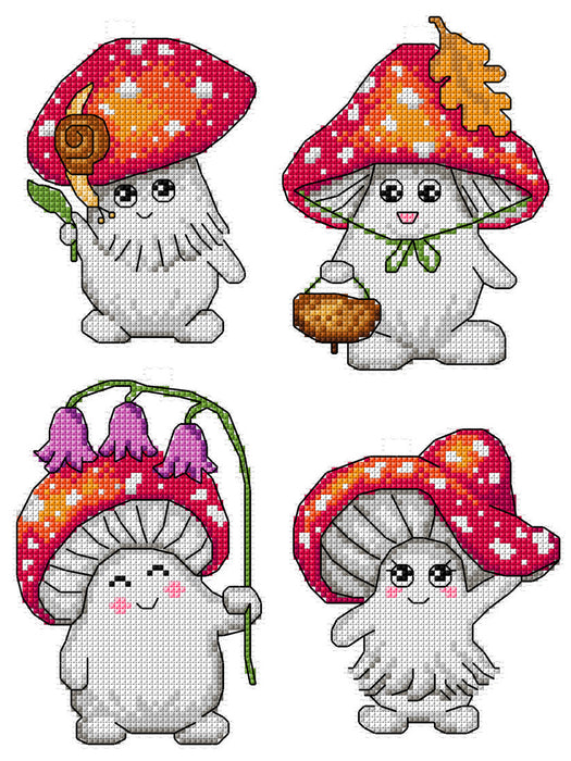 Cross Stitch Kit Toadstool 188CS