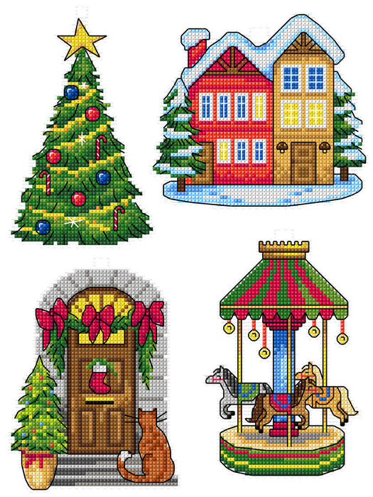 Cross Stitch Kit Christmas Village 194CS