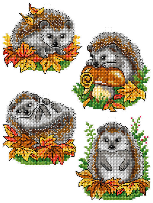 Counted Cross-Stitch Kit Hedgehogs 202CS