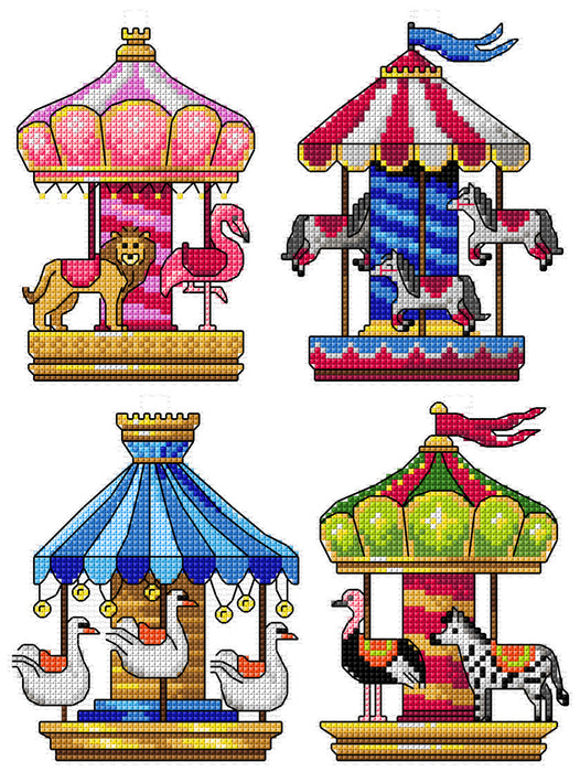Counted Cross-Stitch Kit Merry-go-rounds 203CS