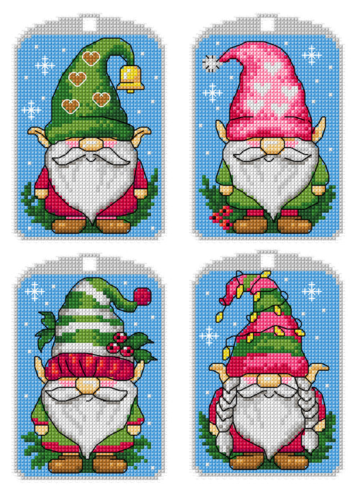 Cross Stitch Kit Christmas Gnomes 212CS