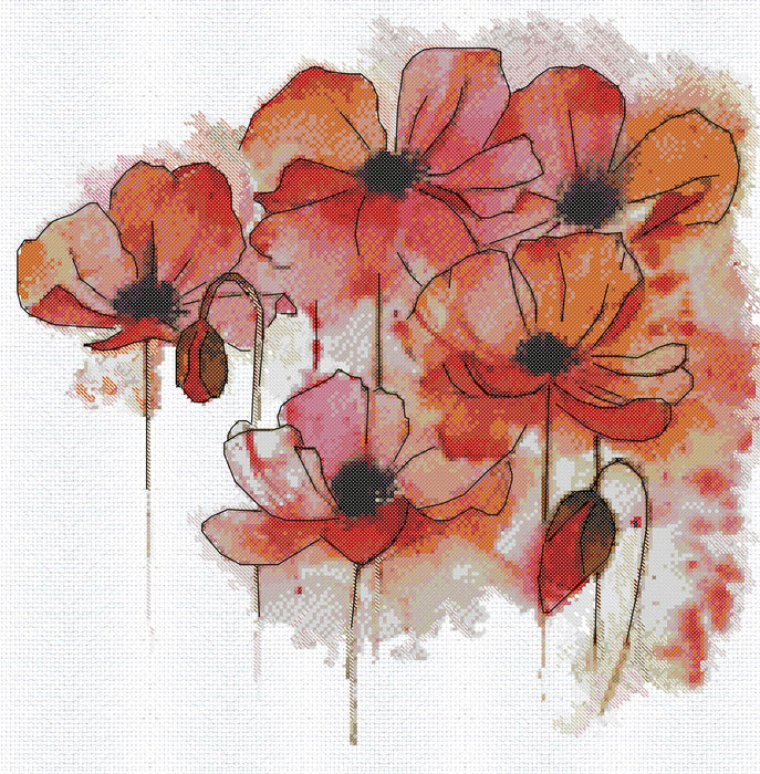Cross-stitch kit Watercolor fantasy AH-178