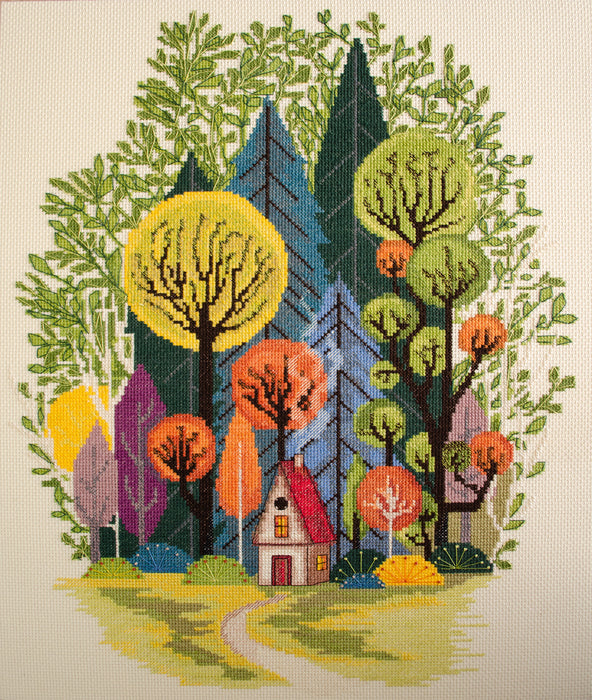 AH-204 Cross-stitch kits - Cozy in the forest