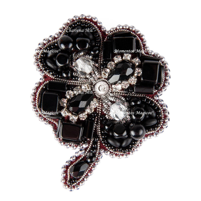 BP-319 Crystal Art Brooch Kit ''Four-leafed''
