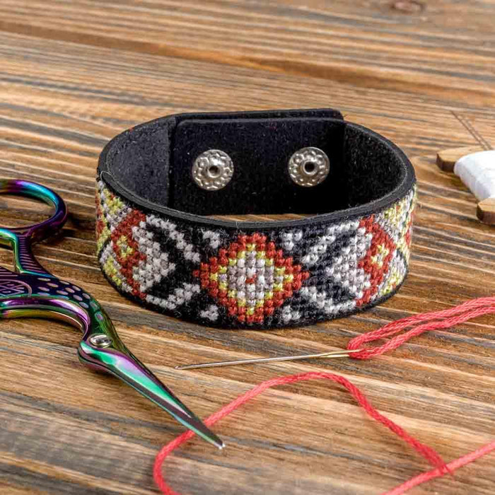 Cross-stitch kit on artificial leather FLHL-026