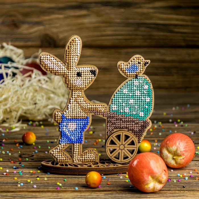 Set for embroidery with beads on wood FLK-426