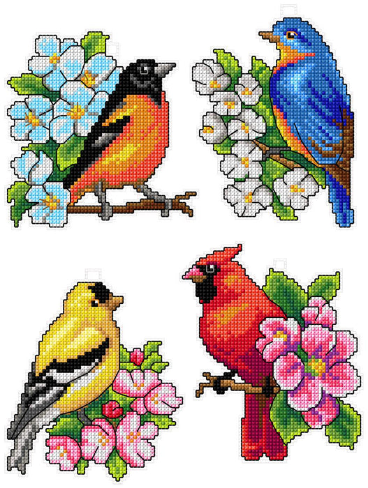 "Birds" 118CS Counted Cross-Stitch Kit