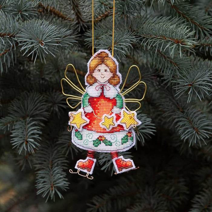 Christmas tree toy cross-stitch kit T-02 Set of pictures "Christmas toys"