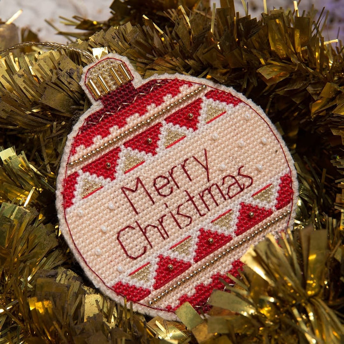 Christmas tree toy cross-stitch kit T-08 Set of pictures "Merry Christmas"