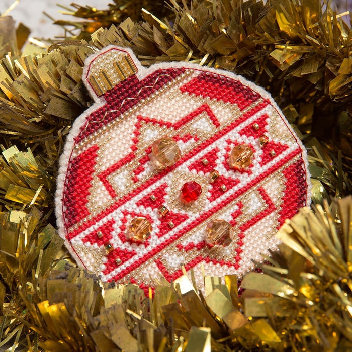 Christmas tree toy cross-stitch kit T-09 Set of pictures "Merry Christmas"