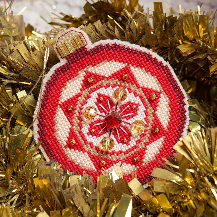 Christmas tree toy cross-stitch kit T-11 Set of pictures "Merry Christmas"