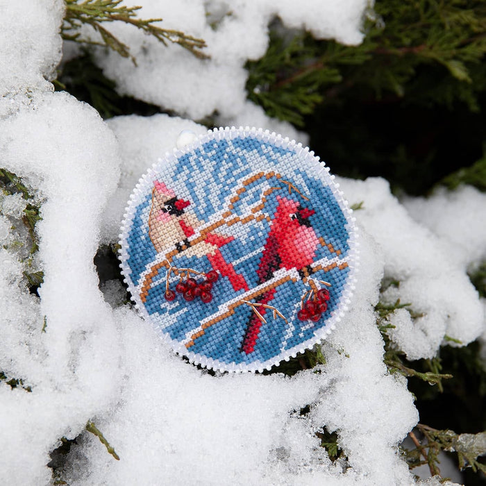 Christmas tree toy cross-stitch kit T-18 Set of pictures "Winter evening"