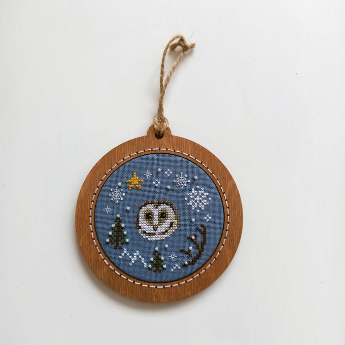 Christmas Ball with Owl Cross-Stitch Kit PM-09