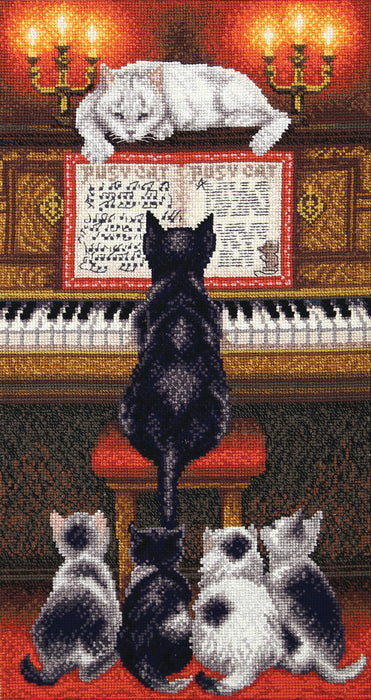 Cross-stitch kit M-353 "Music lesson"