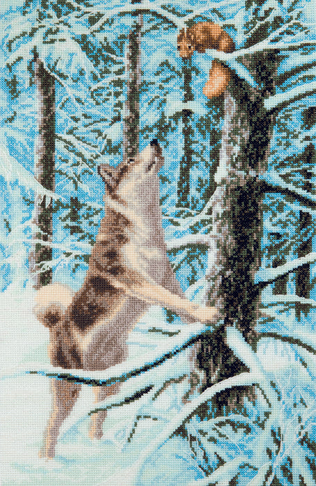 M-496 Counted cross stitch kit "New friend"