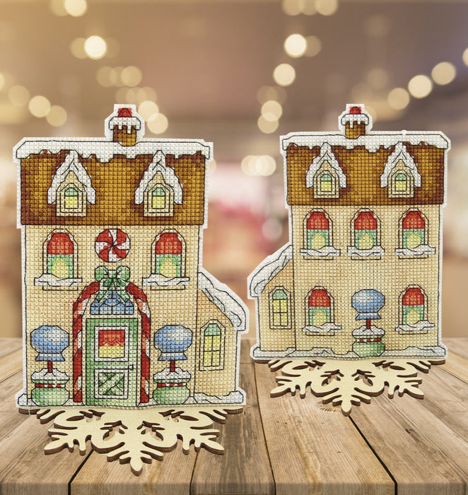 T-59 Counted cross stitch kit Crystal Art "Fairy Tale. Gingerbread House"
