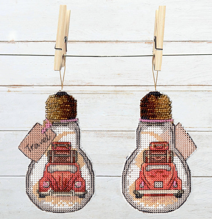 T-84 Counted cross stitch kit Crystal Art "Travel"