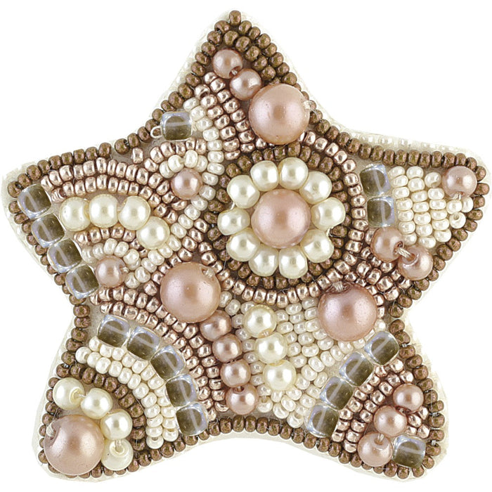 BP-180 Beadwork kit for creating brooch Crystal Art Set of pictures "Gingerbread"