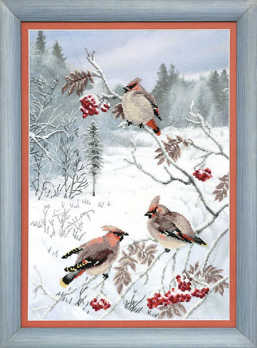 BT-528 Embellished stitch kit Crystal Art "Winter treat"