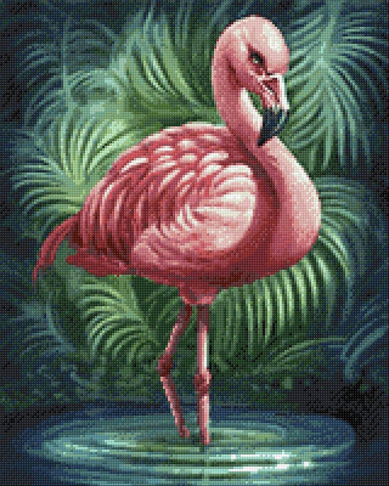 Diamond painting kit Flamingo Crafting Spark 14.9 x 18.9 in CS2572 - Wizardi