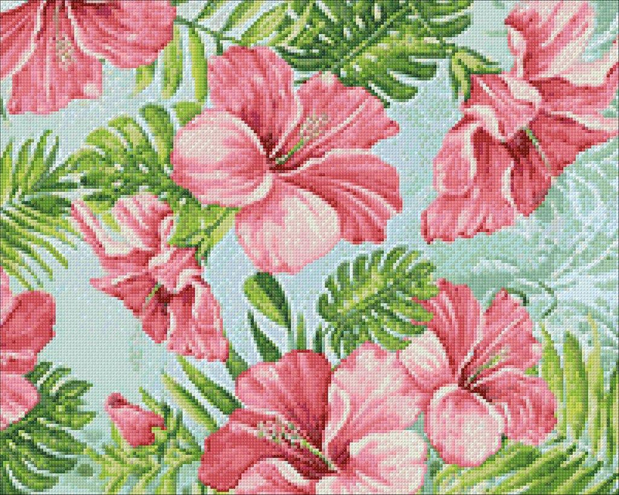 Diamond painting kit Hibicus Paradise Crafting Spark 14.9 x 18.9 in CS2575 - Wizardi