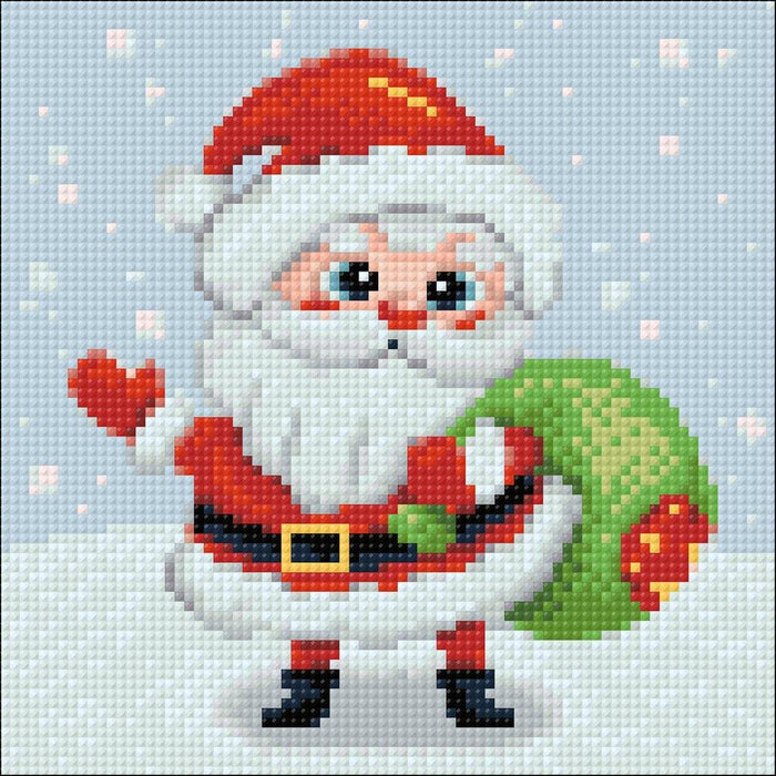 Diamond painting kit Little Santa Crafting Spark 7.9 x 7.9 in CS2697 - Wizardi