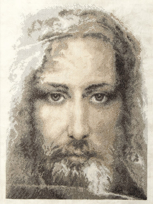 Cross-stitch kit M-202 "Sacred relic of Christians - Turin Shroud - truthful image of Our Lord Jesus Christ"