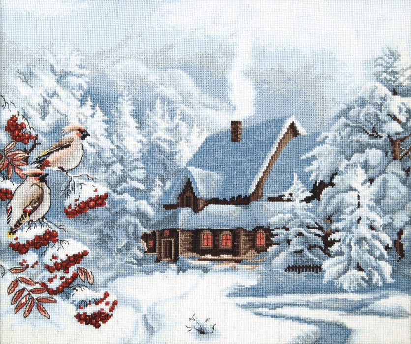 Cross-stitch kit M-385 "Frosty evening"