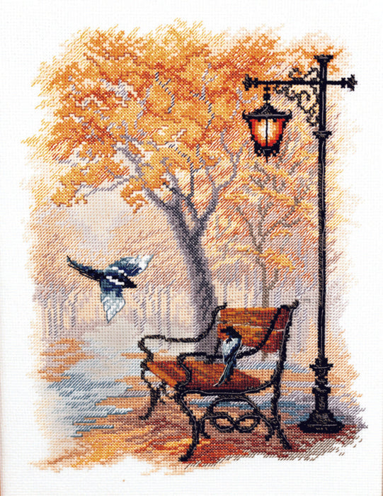Counted cross stitch kit In the autumn park M-538