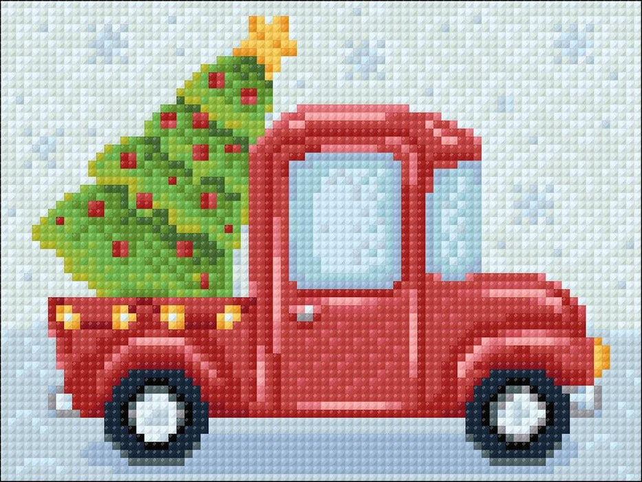 Diamond painting kit New Year Lorry Crafting Spark 7.9 x 5.9 in CS2693 - Wizardi