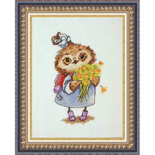 Owl with Flowers SV-16 - Wizardi