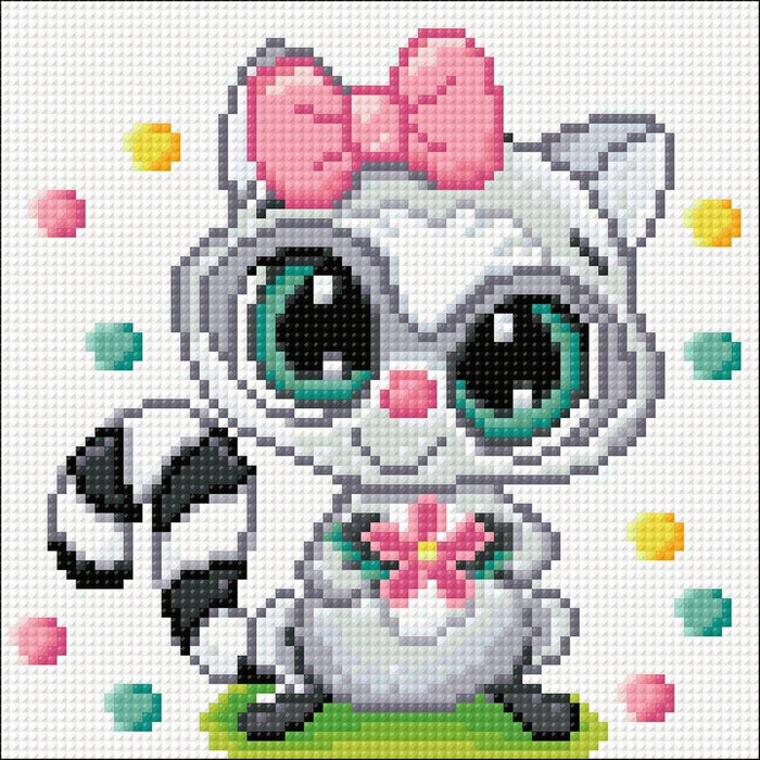 Diamond painting kit Racoon Crafting Spark 5.9 x 7.9 in CS2705 - Wizardi