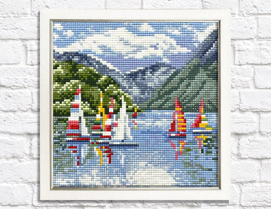 Diamond painting kit Sailing Ships Crafting Spark 7.9 x 7.9 in CS2623 - Wizardi