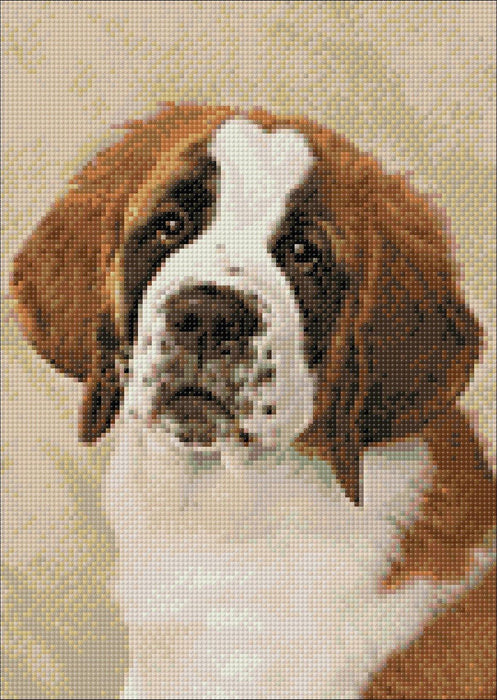 St. Bernard Pup CS2416 11.8 x 15.8 inches Crafting Spark Diamond Painting Kit - Wizardi