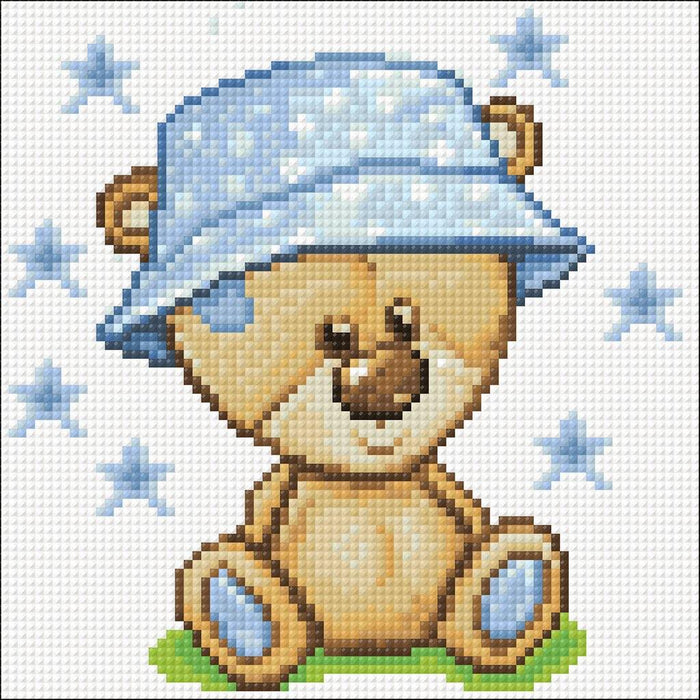 Diamond painting kit Teddy Bear Crafting Spark 7.9 x 7.9 in CS2710 - Wizardi