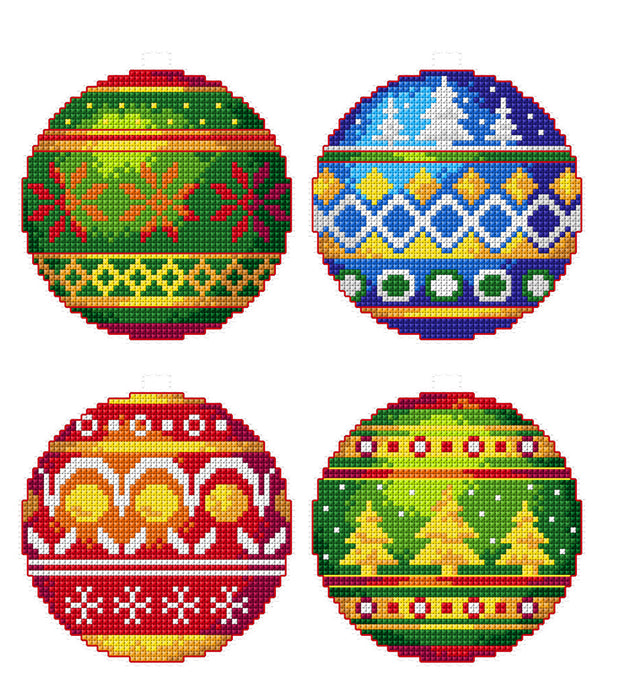 Christmas ornaments 139CS Counted Cross-Stitch Kit