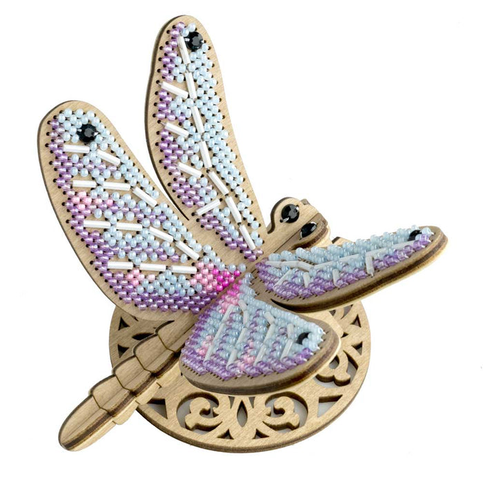 Wooden Bead Embroidery Kit – Dragonfly FLK-584