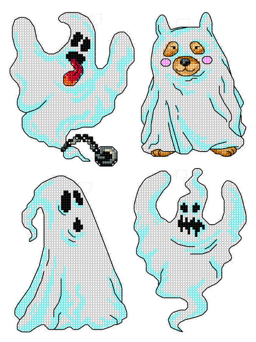 Cross Stitch Kit Ghosts 144CS