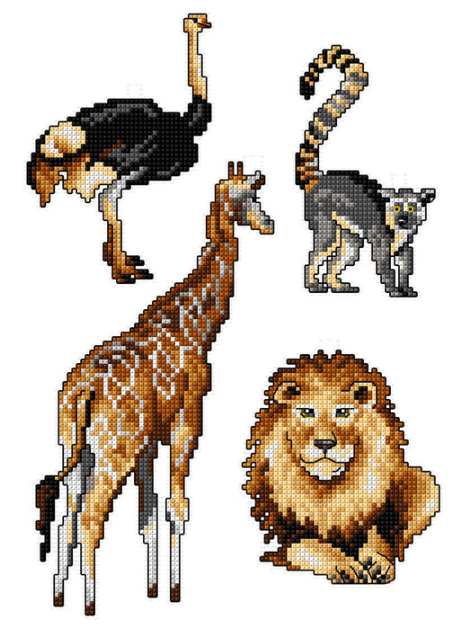 Counted Cross-Stitch Kit Exotic Animals 174CSt