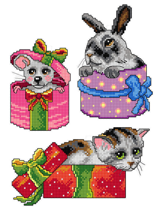 Cross Stitch Kit Pets inside Gifts 186CS