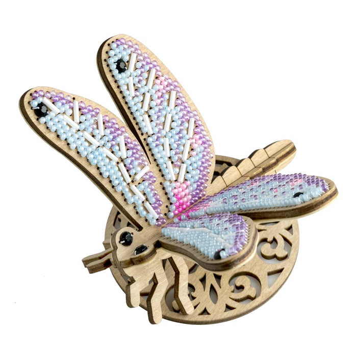 Wooden Bead Embroidery Kit – Dragonfly FLK-584