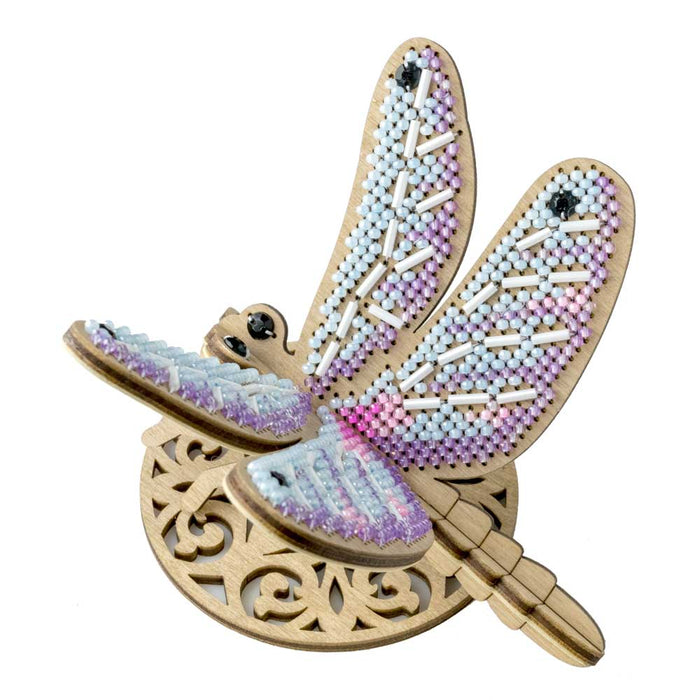 Wooden Bead Embroidery Kit – Dragonfly FLK-584