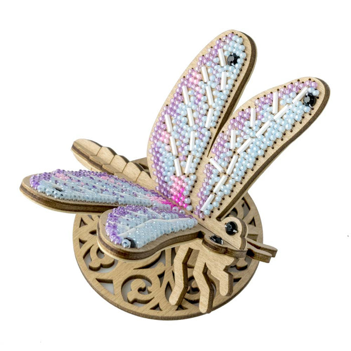 Wooden Bead Embroidery Kit – Dragonfly FLK-584