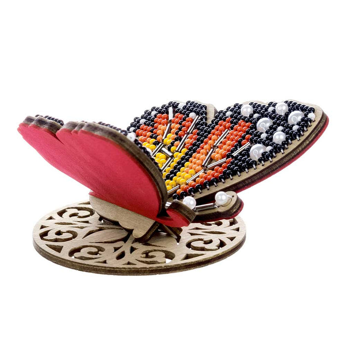 Wooden Bead Embroidery Kit – Bright Butterfly FLK-581
