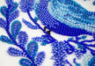Early Bird Blue Folk Bird Mini Bead Embroidery Kit AM-248 - Wizardi